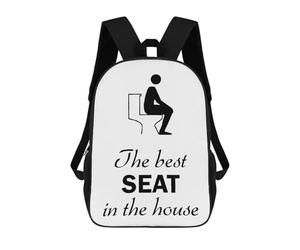 sinyumoney Sacs À Dos Imprimés En 3D Pour Enfants The Best Seat In The House : Sac À Dos Scolaire Mignon Pour Garçons, Idéal Pour Les Activités De Plein Air Et Les Sorties Au Collège 17inch