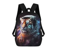 sinyumoney Sacs À Dos Imprimés En 3D Pour Enfants Tiger Astronaut Space Suit-2 Sacs À Dos Tendance Et Décontractés, Sacs De Voyage Mignons, Sacs À Dos Décontractés Pour Garçons Et Filles