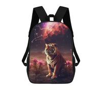sinyumoney Sacs À Dos Imprimés En 3D Pour Enfants Tiger in Fantasy Landscape : Sac À Dos Scolaire Mignon Pour Garçons, Idéal Pour Les Activités De Plein Air Et Les Sorties Au Collège 17inch