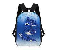 sinyumoney Sacs À Dos Imprimés En 3D Pour Enfants Tribal Orca Killer Whales : Sac À Dos Scolaire Mignon Pour Garçons, Idéal Pour Les Activités De Plein Air Et Les Sorties Au Collège 17inch