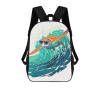 sinyumoney Sacs À Dos Imprimés En 3D Pour Enfants Turtle Style : Sac À Dos Scolaire Mignon Pour Garçons, Idéal Pour Les Activités De Plein Air Et Les Sorties Au Collège 17inch