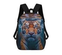 sinyumoney Sacs À Dos Imprimés En 3D Pour Enfants Underwater Tiger Encounter-1 Sacs À Dos Scolaires Garçon Fille Avec Grandes Poches Pour Enfants 17inch