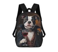 sinyumoney Sacs À Dos Imprimés En 3D Pour Enfants Vampire Dog in Formal Attire Sacs À Dos Tendance Et Décontractés, Sacs De Voyage Mignons, Sacs À Dos Décontractés Pour Garçons Et Filles