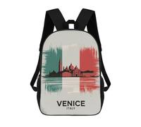 sinyumoney Sacs À Dos Imprimés En 3D Pour Enfants Venice Italy Travel : Sac À Dos Scolaire Mignon Pour Garçons, Idéal Pour Les Activités De Plein Air Et Les Sorties Au Collège 17inch