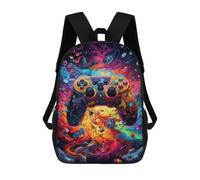 sinyumoney Sacs À Dos Imprimés En 3D Pour Enfants Vibrant Gaming Controller Artwork -50 Sacs À Dos Scolaires Garçon Fille Avec Grandes Poches Pour Enfants 17inch