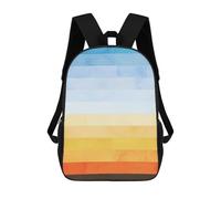 sinyumoney Sacs À Dos Imprimés En 3D Pour Enfants Watercolor Landscape A4 : Sac À Dos Scolaire Mignon Pour Garçons, Idéal Pour Les Activités De Plein Air Et Les Sorties Au Collège 17inch