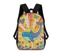 sinyumoney Sacs À Dos Imprimés En 3D Pour Enfants Whale And Butterfly Fantasy-1 Sacs À Dos Tendance Et Décontractés, Sacs De Voyage Mignons, Sacs À Dos Décontractés Pour Garçons Et Filles