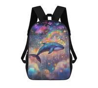 sinyumoney Sacs À Dos Imprimés En 3D Pour Enfants Whale Dreams in Rainbow Sky Sacs À Dos Tendance Et Décontractés, Sacs De Voyage Mignons, Sacs À Dos Décontractés Pour Garçons Et Filles