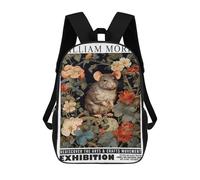sinyumoney Sacs À Dos Imprimés En 3D Pour Enfants William Morris Rat Botanical Sacs À Dos Tendance Et Décontractés, Sacs De Voyage Mignons, Sacs À Dos Décontractés Pour Garçons Et Filles