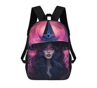 sinyumoney Sacs À Dos Imprimés En 3D Pour Enfants Witch's Enchanted Hat -1 Sacs À Dos Scolaires Garçon Fille Avec Grandes Poches Pour Enfants 17inch