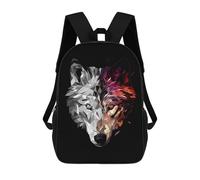 sinyumoney Sacs À Dos Imprimés En 3D Pour Enfants Wolf Low Poly Abstract : Sac À Dos Scolaire Mignon Pour Garçons, Idéal Pour Les Activités De Plein Air Et Les Sorties Au Collège 17inch