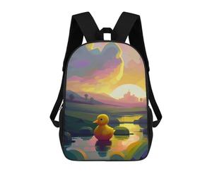 sinyumoney Sacs À Dos Imprimés En 3D Pour Enfants Yellow Rubber Duck Nature : Sac À Dos Scolaire Mignon Pour Garçons, Idéal Pour Les Activités De Plein Air Et Les Sorties Au Collège 17inch