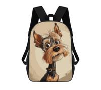 sinyumoney Sacs À Dos Imprimés En 3D Pour Enfants Yorkshire Terrier : Sac À Dos Scolaire Mignon Pour Garçons, Idéal Pour Les Activités De Plein Air Et Les Sorties Au Collège 17inch