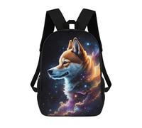 sinyumoney Sacs À Dos Inu Dog In Space 1 Sac À Dos Scolaire Pour Enfants, Sac D'école Imprimé En 3D Pour Garçons, Élèves Du Primaire Et Du Collège 17inch