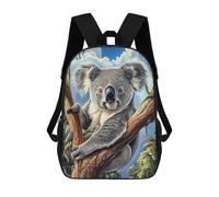 sinyumoney Sacs À Dos Koala in Eucalyptus Tree Sac À Dos Scolaire Pour Enfants, Sac D'école Imprimé En 3D Pour Garçons, Élèves Du Primaire Et Du Collège 17inch