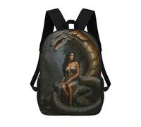 sinyumoney Sacs À Dos Lilith And Giant Snake Sac À Dos Scolaire Pour Enfants, Sac D'école Imprimé En 3D Pour Garçons, Élèves Du Primaire Et Du Collège 17inch