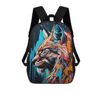 sinyumoney Sacs À Dos LYNX Panorama Set Left 1 Sac À Dos Scolaire Pour Enfants, Sac D'école Imprimé En 3D Pour Garçons, Élèves Du Primaire Et Du Collège 17inch