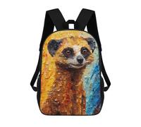 sinyumoney Sacs À Dos Meerkat Colorful Sac À Dos Scolaire Pour Enfants, Sac D'école Imprimé En 3D Pour Garçons, Élèves Du Primaire Et Du Collège 17inch