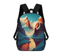 sinyumoney Sacs À Dos Mountain Reflections Sac À Dos Scolaire Pour Enfants, Sac D'école Imprimé En 3D Pour Garçons, Élèves Du Primaire Et Du Collège 17inch