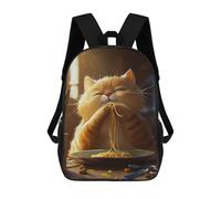 sinyumoney Sacs À Dos Noodle Cute Cartoon Cat Sac À Dos Scolaire Pour Enfants, Sac D'école Imprimé En 3D Pour Garçons, Élèves Du Primaire Et Du Collège 17inch