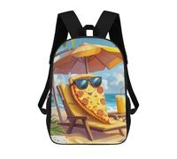 sinyumoney Sacs À Dos Pizza on Vacation Sac À Dos Scolaire Pour Enfants, Sac D'école Imprimé En 3D Pour Garçons, Élèves Du Primaire Et Du Collège 17inch