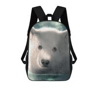sinyumoney Sacs À Dos Polar Bear Cub Sac À Dos Scolaire Pour Enfants, Sac D'école Imprimé En 3D Pour Garçons, Élèves Du Primaire Et Du Collège 17inch