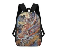 sinyumoney Sacs À Dos Pour Enfants 17inch Abstract Dragon Chinese Sac À Dos Imprimé 3D, Sac D'école, Sac Tendance, Sac De Voyage, Sac Scolaire Pour L'école Ou Les Voyages
