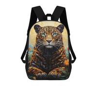 sinyumoney Sacs À Dos Pour Enfants 17inch Amazon Jungle Leopard Majesty Sac À Dos Imprimé 3D, Sac D'école, Sac Tendance, Sac De Voyage, Sac Scolaire Pour L'école Ou Les Voyages