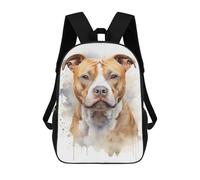 sinyumoney Sacs À Dos Pour Enfants 17inch American Staffordshire Dog Sac À Dos Imprimé 3D, Sac D'école, Sac Tendance, Sac De Voyage, Sac Scolaire Pour L'école Ou Les Voyages