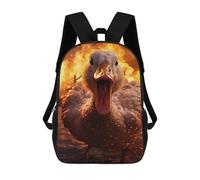 sinyumoney Sacs À Dos Pour Enfants 17inch Angry Goose Fire Explosion Sac À Dos Imprimé 3D, Sac D'école, Sac Tendance, Sac De Voyage, Sac Scolaire Pour L'école Ou Les Voyages