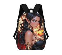 sinyumoney Sacs À Dos Pour Enfants 17inch Aria - Stunning Tiefling Girl Sac À Dos Imprimé 3D, Sac D'école, Sac Tendance, Sac De Voyage, Sac Scolaire Pour L'école Ou Les Voyages