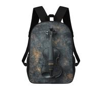 sinyumoney Sacs À Dos Pour Enfants 17inch Black Violin Instrument Sac À Dos Imprimé 3D, Sac D'école, Sac Tendance, Sac De Voyage, Sac Scolaire Pour L'école Ou Les Voyages