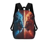 sinyumoney Sacs À Dos Pour Enfants 17inch Blue Vs Red Lions Epic Battle Sac À Dos Imprimé 3D, Sac D'école, Sac Tendance, Sac De Voyage, Sac Scolaire Pour L'école Ou Les Voyages