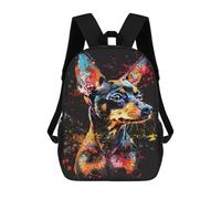 sinyumoney Sacs À Dos Pour Enfants 17inch Colorful Abstract Dog Art Print-68 Sac À Dos Imprimé 3D, Sac D'école, Sac Tendance, Sac De Voyage, Sac Scolaire Pour L'école Ou Les Voyages