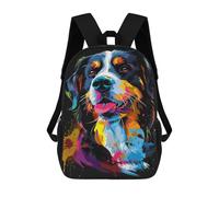 sinyumoney Sacs À Dos Pour Enfants 17inch Colorful Bernese Mountain Dog Art Print-1 Sac À Dos Imprimé 3D, Sac D'école, Sac Tendance, Sac De Voyage, Sac Scolaire Pour L'école Ou Les Voyages