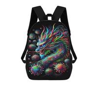 sinyumoney Sacs À Dos Pour Enfants 17inch Colorful Dragon Art Print Sac À Dos Imprimé 3D, Sac D'école, Sac Tendance, Sac De Voyage, Sac Scolaire Pour L'école Ou Les Voyages
