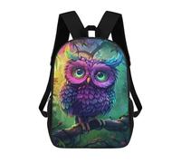 sinyumoney Sacs À Dos Pour Enfants 17inch Colorful Fantasy Owl Artwork-6 Sac À Dos Imprimé 3D, Sac D'école, Sac Tendance, Sac De Voyage, Sac Scolaire Pour L'école Ou Les Voyages