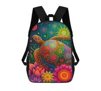sinyumoney Sacs À Dos Pour Enfants 17inch Colorful Sea Turtle Art Print Sac À Dos Imprimé 3D, Sac D'école, Sac Tendance, Sac De Voyage, Sac Scolaire Pour L'école Ou Les Voyages