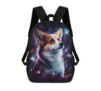 sinyumoney Sacs À Dos Pour Enfants 17inch Corgi in Space -2 Sac À Dos Imprimé 3D, Sac D'école, Sac Tendance, Sac De Voyage, Sac Scolaire Pour L'école Ou Les Voyages