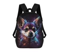 sinyumoney Sacs À Dos Pour Enfants 17inch Cosmic Chihuahua Portrait-7 Sac À Dos Imprimé 3D, Sac D'école, Sac Tendance, Sac De Voyage, Sac Scolaire Pour L'école Ou Les Voyages