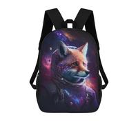 sinyumoney Sacs À Dos Pour Enfants 17inch Cosmic Fox Astronaut Art Print-5 Sac À Dos Imprimé 3D, Sac D'école, Sac Tendance, Sac De Voyage, Sac Scolaire Pour L'école Ou Les Voyages