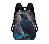 sinyumoney Sacs À Dos Pour Enfants 17inch Cosmic Raven Art Print-1 Sac À Dos Imprimé 3D, Sac D'école, Sac Tendance, Sac De Voyage, Sac Scolaire Pour L'école Ou Les Voyages