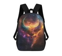 sinyumoney Sacs À Dos Pour Enfants 17inch Cosmic Skull Nebula Artwork Sac À Dos Imprimé 3D, Sac D'école, Sac Tendance, Sac De Voyage, Sac Scolaire Pour L'école Ou Les Voyages