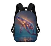 sinyumoney Sacs À Dos Pour Enfants 17inch Cosmic Whale in Ocean Sac À Dos Imprimé 3D, Sac D'école, Sac Tendance, Sac De Voyage, Sac Scolaire Pour L'école Ou Les Voyages