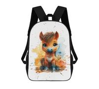 sinyumoney Sacs À Dos Pour Enfants 17inch Cute Baby Horse Art Print Sac À Dos Imprimé 3D, Sac D'école, Sac Tendance, Sac De Voyage, Sac Scolaire Pour L'école Ou Les Voyages