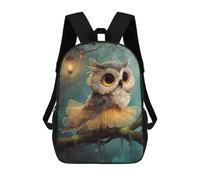 sinyumoney Sacs À Dos Pour Enfants 17inch Cute Owl in Tutu on Branch Sac À Dos Imprimé 3D, Sac D'école, Sac Tendance, Sac De Voyage, Sac Scolaire Pour L'école Ou Les Voyages
