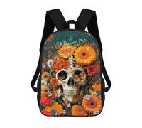 sinyumoney Sacs À Dos Pour Enfants 17inch Day of The Dead Artwork-1 Sac À Dos Imprimé 3D, Sac D'école, Sac Tendance, Sac De Voyage, Sac Scolaire Pour L'école Ou Les Voyages