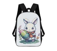 sinyumoney Sacs À Dos Pour Enfants 17inch Easter Rabbit Cute Sac À Dos Imprimé 3D, Sac D'école, Sac Tendance, Sac De Voyage, Sac Scolaire Pour L'école Ou Les Voyages