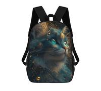 sinyumoney Sacs À Dos Pour Enfants 17inch Enchanted Celestial Cat Artwork Sac À Dos Imprimé 3D, Sac D'école, Sac Tendance, Sac De Voyage, Sac Scolaire Pour L'école Ou Les Voyages