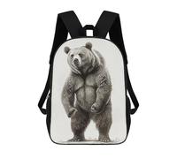 sinyumoney Sacs À Dos Pour Enfants 17inch Expressions Bear Drawing Sac À Dos Imprimé 3D, Sac D'école, Sac Tendance, Sac De Voyage, Sac Scolaire Pour L'école Ou Les Voyages